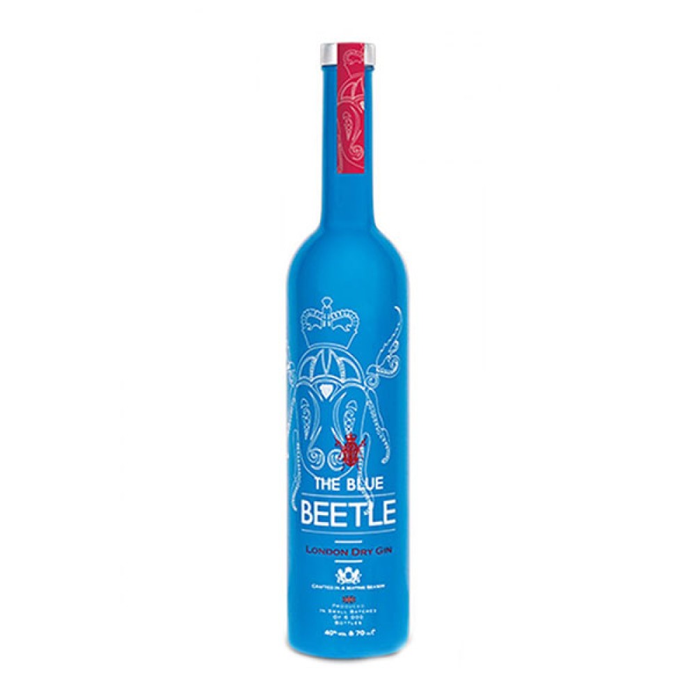THE BLUE BEETLE DRY GIN 0.7 LT